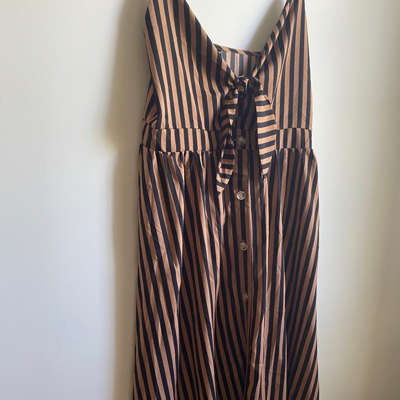 Brown & Black Striped Maxi - Picture 2 of 6